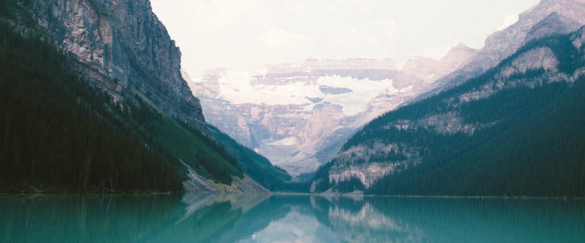 lake and mountains